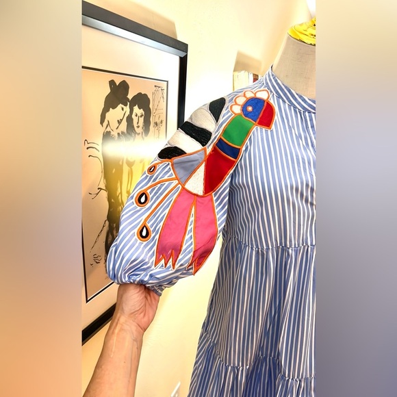 Stella Jean,Toucan Dreams Dress,Pull-Over Design,Stunning Embroidery,Size: S - Picture 7 of 11